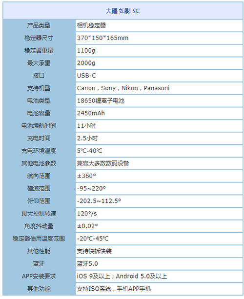 專業手持云臺 大疆如影 SC成都1959元