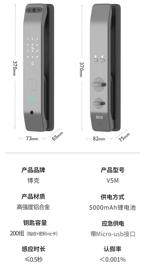 博克升級(jí)版全屋智能鎖V5M來(lái)了!
